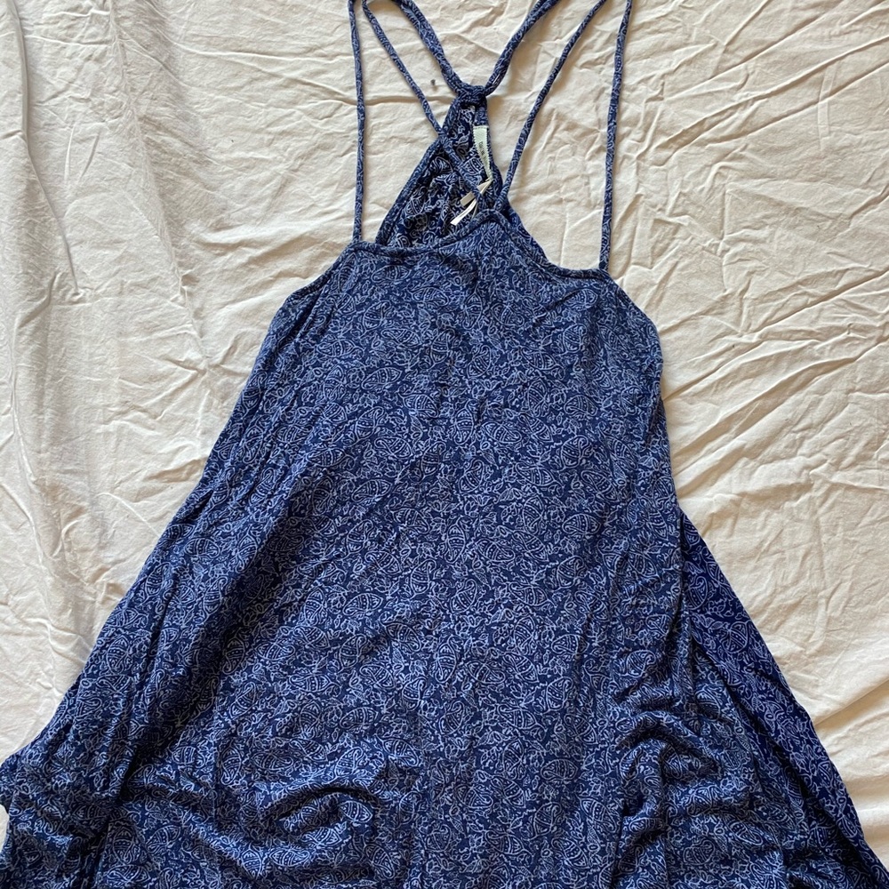Blue Paisley Halter Top